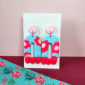 Funky Florals Hollow Arch Mega Dangle