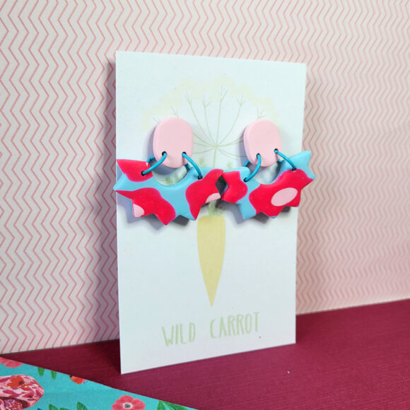 Funky Florals Spiky Fringe Dangle - Image 2