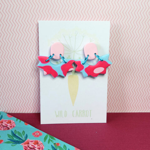 Funky Florals Spiky Fringe Dangle
