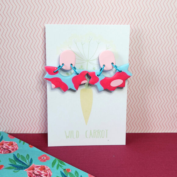 Funky Florals Spiky Fringe Dangle