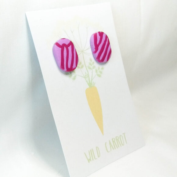 Raspberry Mauve Large Stud - Image 2