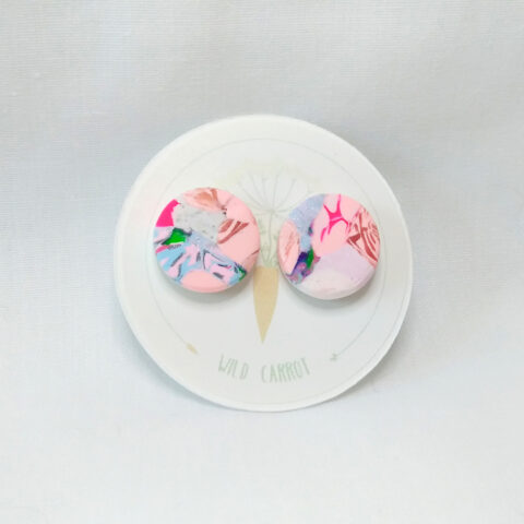 Bubblegum Circle Stud
