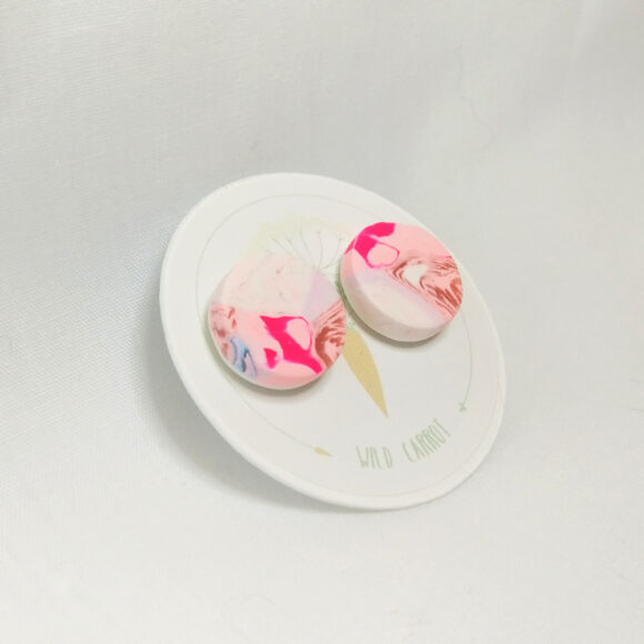 Bubblegum Circle Stud - Image 2