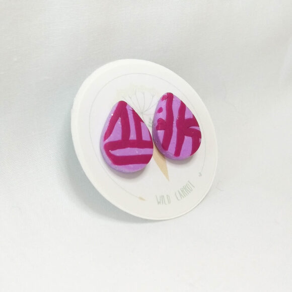 Raspberry Mauve Small Stud - Image 4
