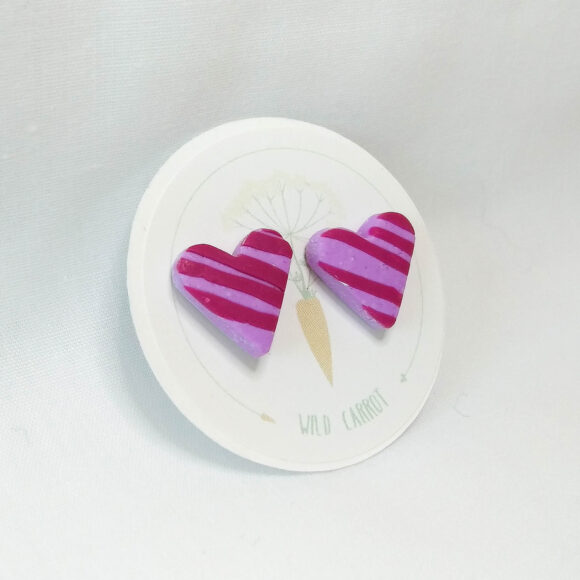 Raspberry Mauve Small Stud - Image 3