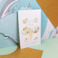 Gold Watercolour Triple Circle Stud Pack - Image 4