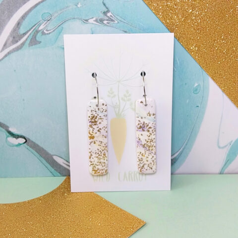 Gold Watercolour Rectangle Hoop