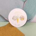 Gold Watercolour Circle Medium Stud - Image 2