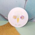Gold Watercolour Circle Small Stud