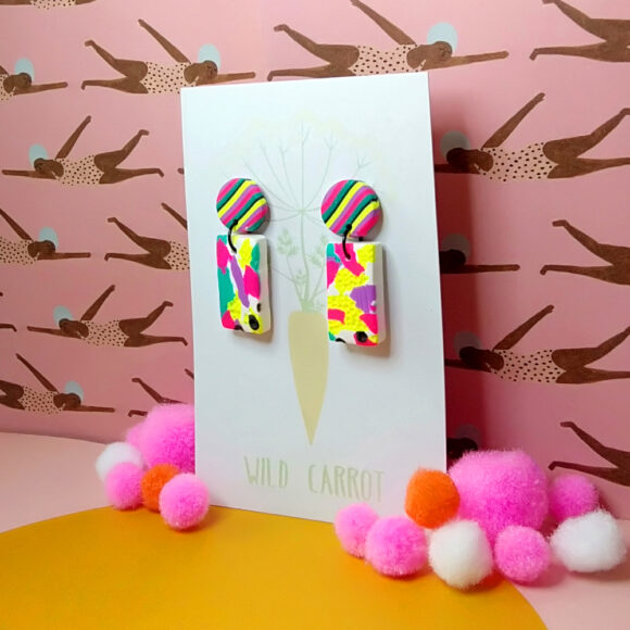 Happy Colours Rectangle Mini Dangle - Image 3