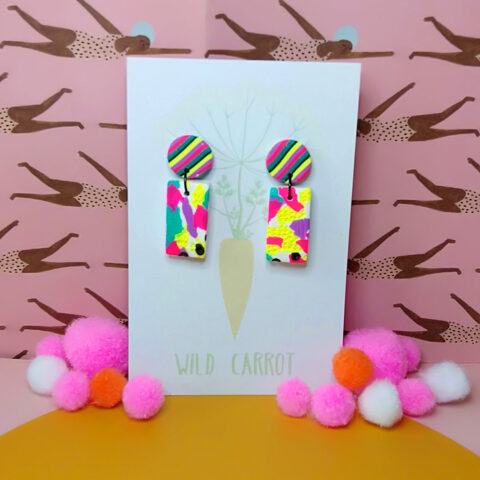 Happy Colours Rectangle Mini Dangle