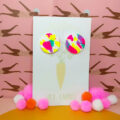 Happy Colours Circle Large Stud