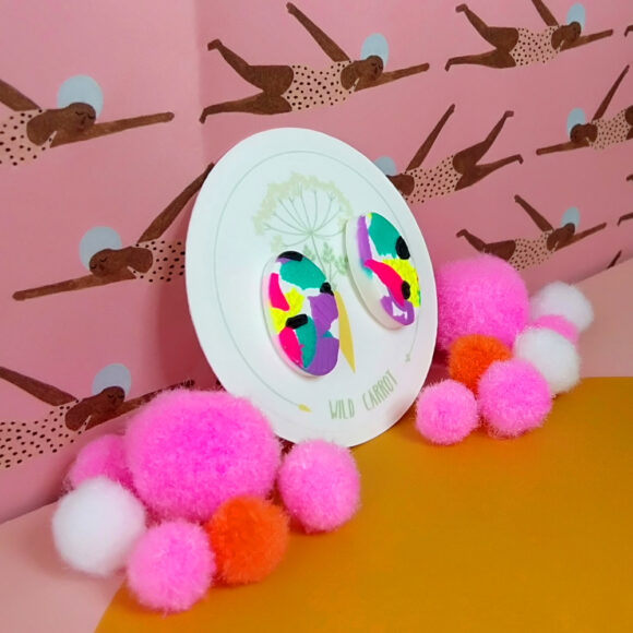 Happy Colours Oval Stud - Image 3