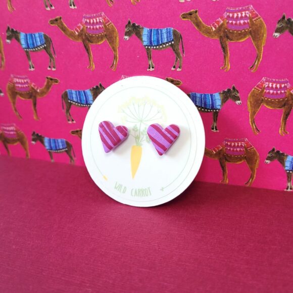 Raspberry Mauve Small Stud - Image 5