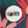 Midnight Garden Circle Small Stud - Image 2
