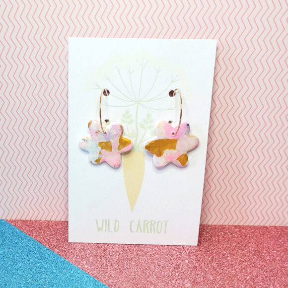 Ice Cream Flower Hoop