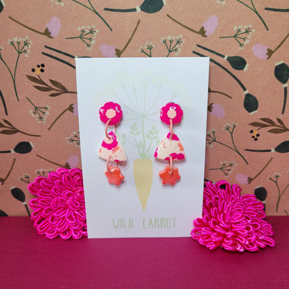 Flower Power Small Triple Dangle