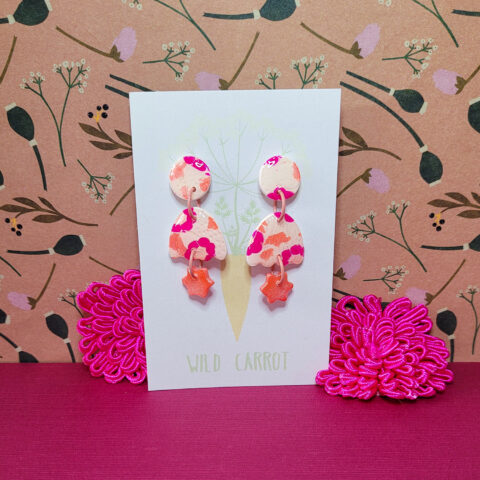 Flower Power Wavy Arch Dangle