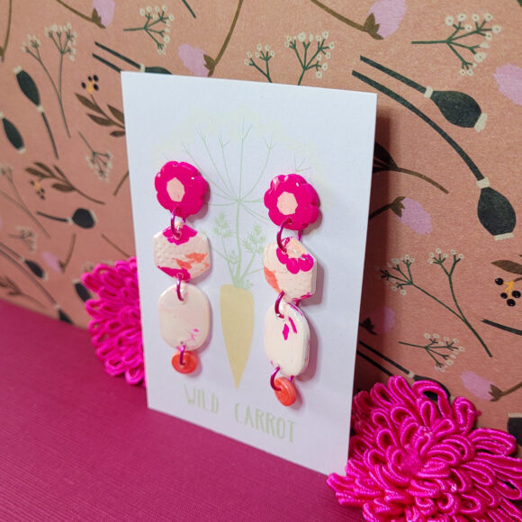 Flower Power Large Hex Dangle - Image 3
