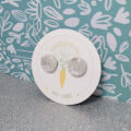 Silver Circle Stud - Image 2