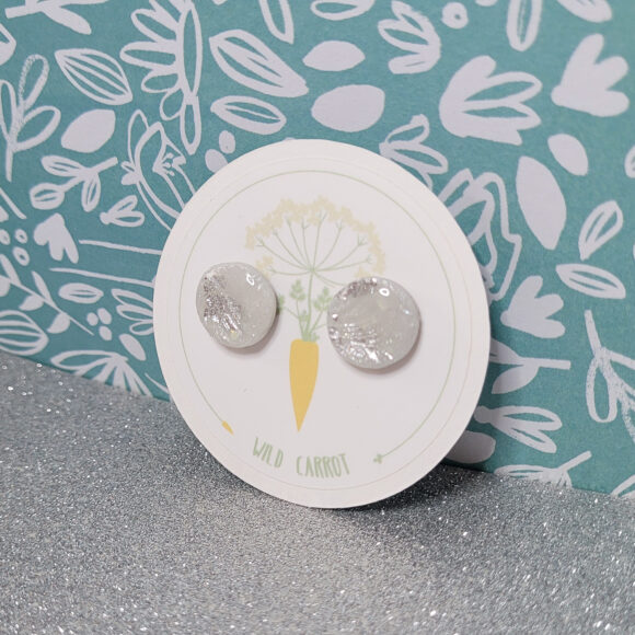 Silver Circle Stud - Image 2