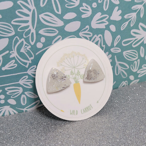 Silver Triangle Stud - Image 2