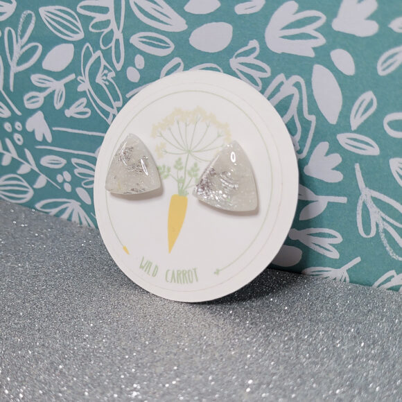 Silver Triangle Stud - Image 3